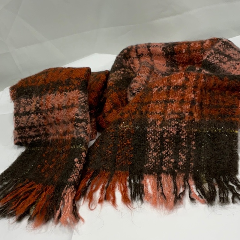 Jacques d’Albry Mohair Wool Scarf: France - 68” x 12”